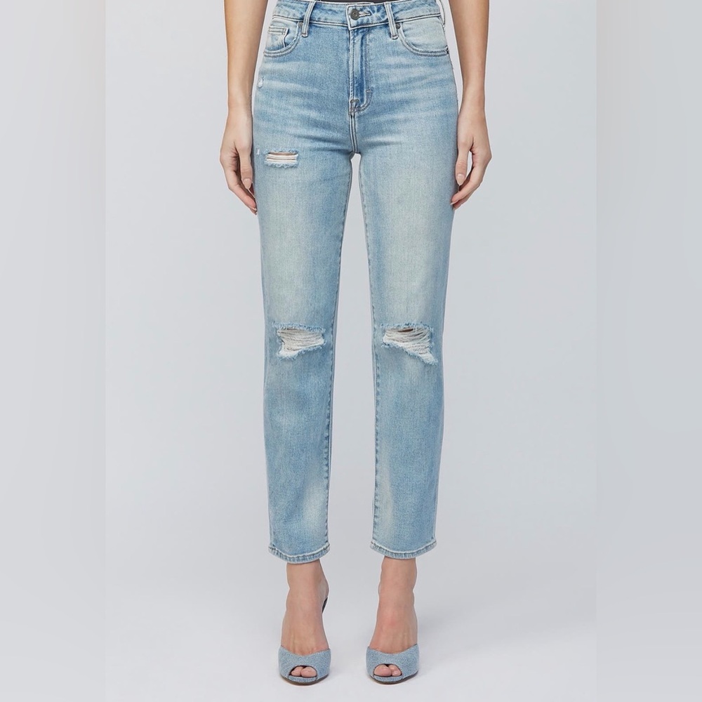 Hidden Jeans Straight Leg Ripped Jeans
